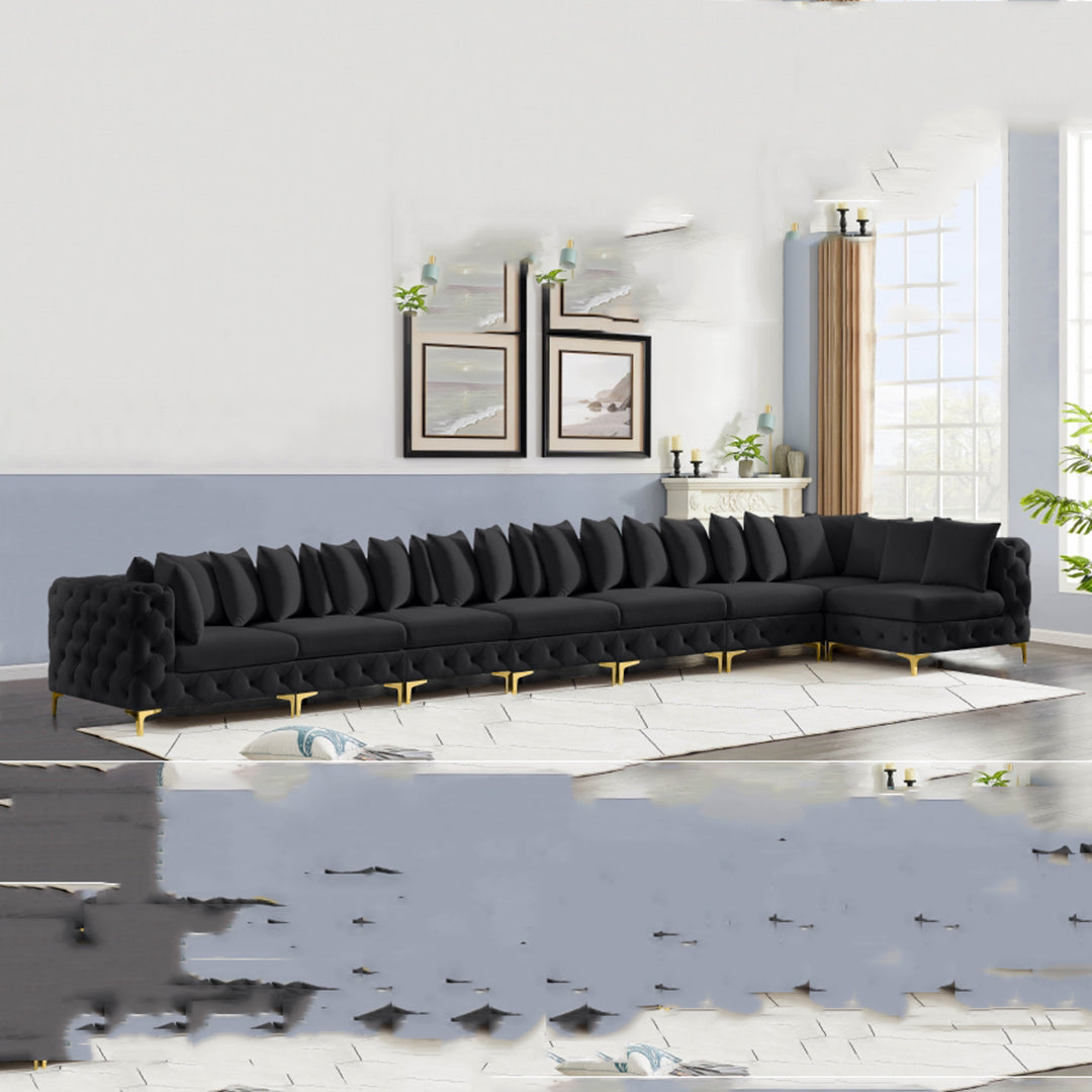 Tremblay Velvet Modular Sectional