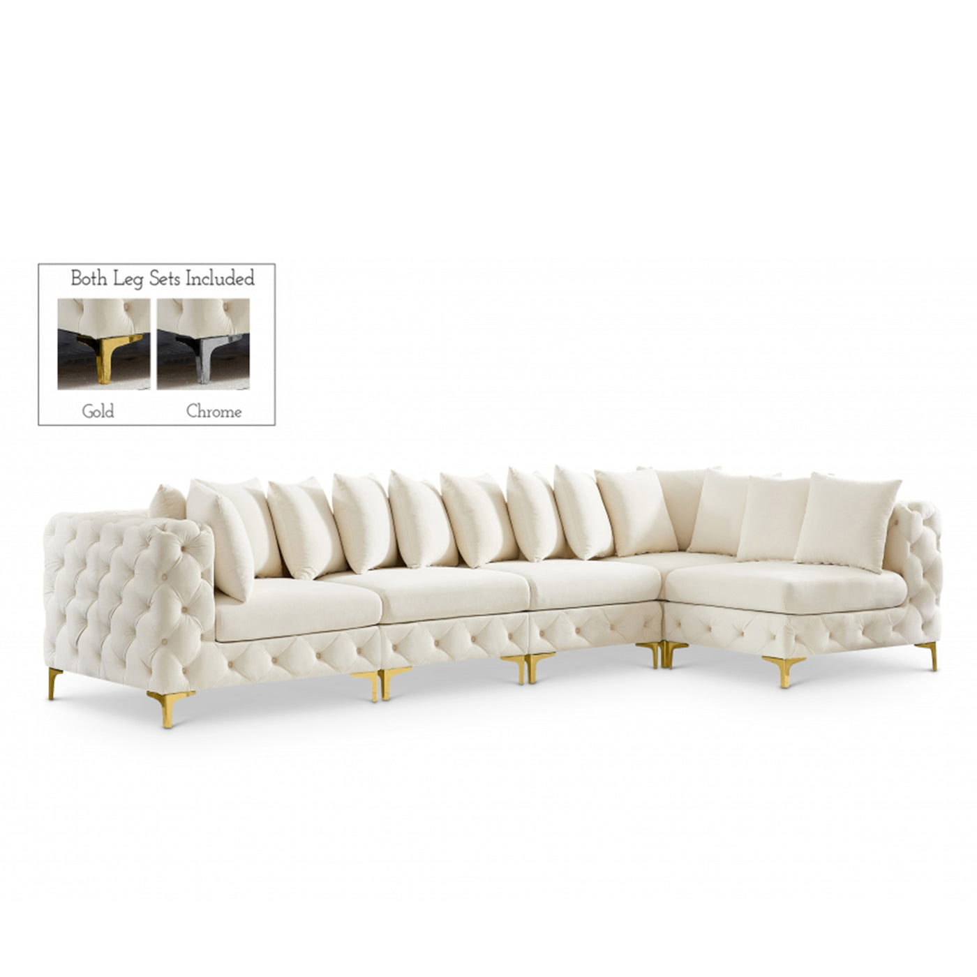 Tremblay Velvet Modular Sectional