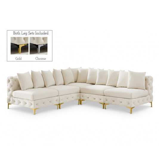 Tremblay Velvet Modular Sectional