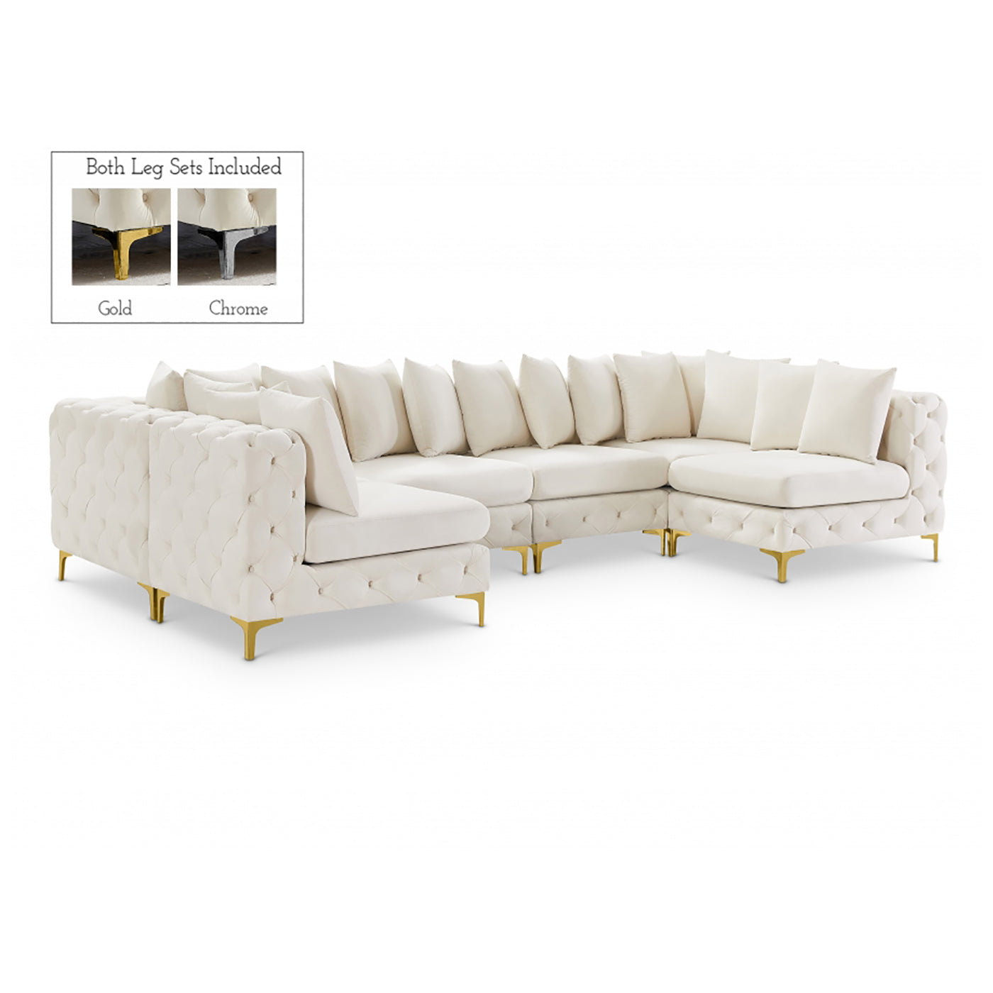 Tremblay Velvet Modular Sectional