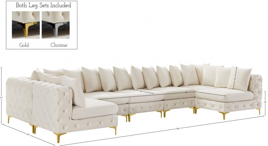 Tremblay Velvet Modular Sectional