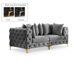 Tremblay 78" Velvet Modular Sofa