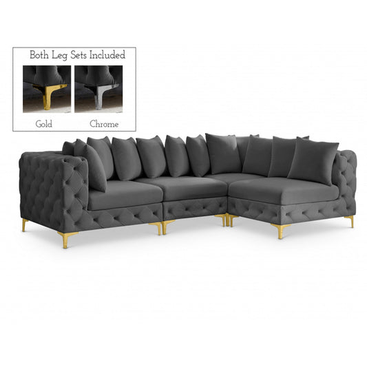 Tremblay Velvet Modular Sectional