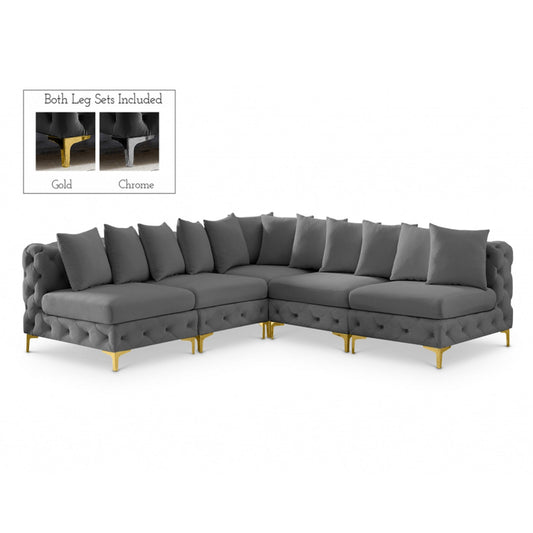 Tremblay Velvet Modular Sectional