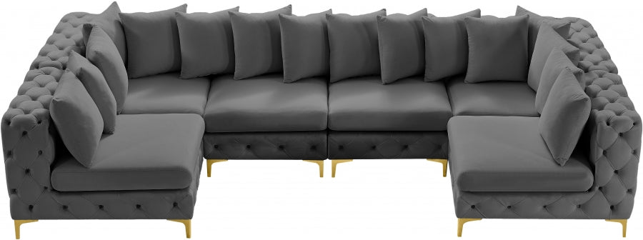 Tremblay Velvet Modular Sectional