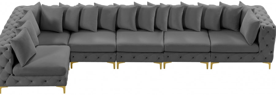 Tremblay Velvet Modular Sectional