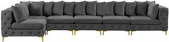 Tremblay Velvet Modular Sectional