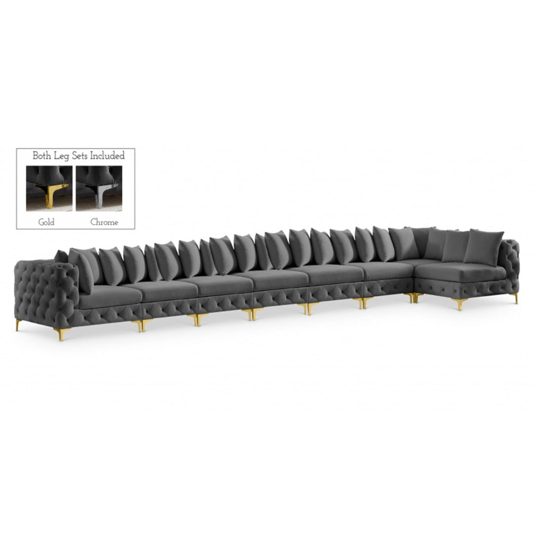 Tremblay Velvet Modular Sectional