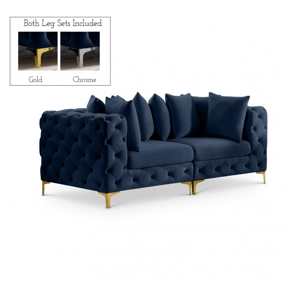 Tremblay 78" Velvet Modular Sofa