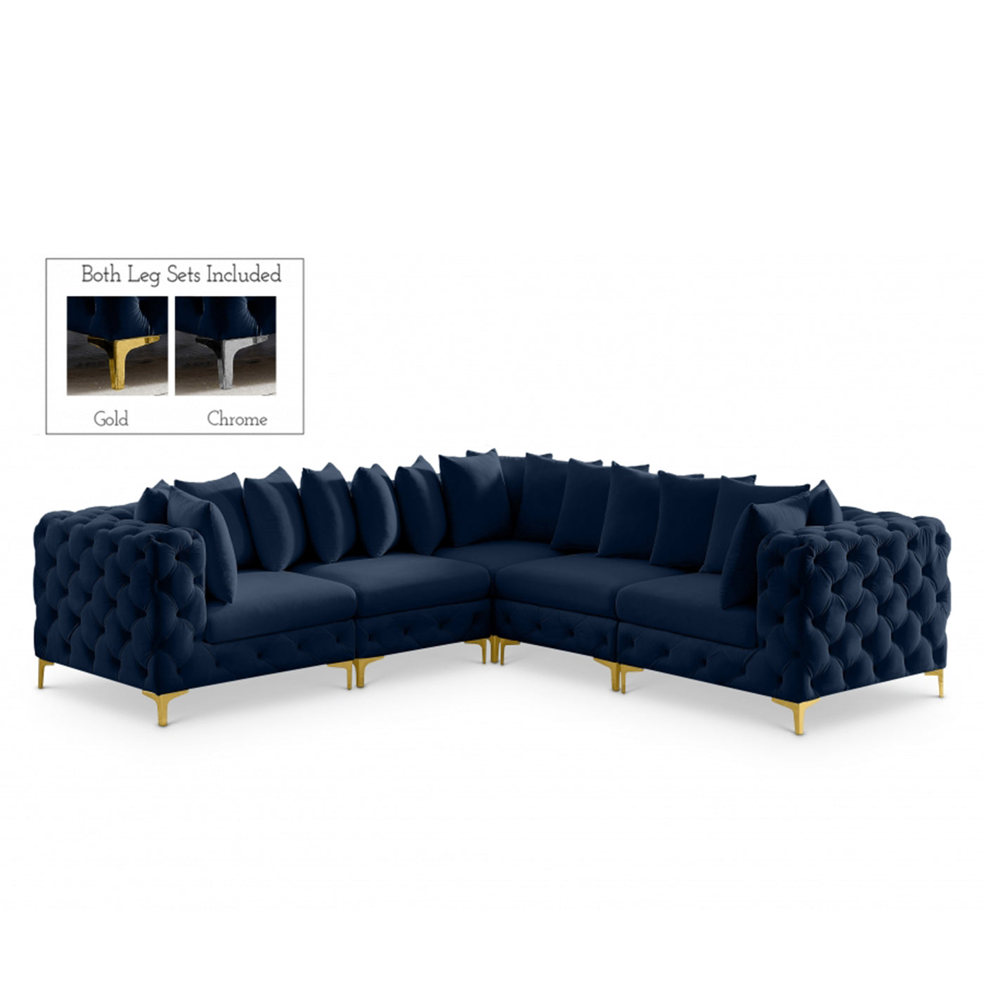 Tremblay Velvet Modular Sectional