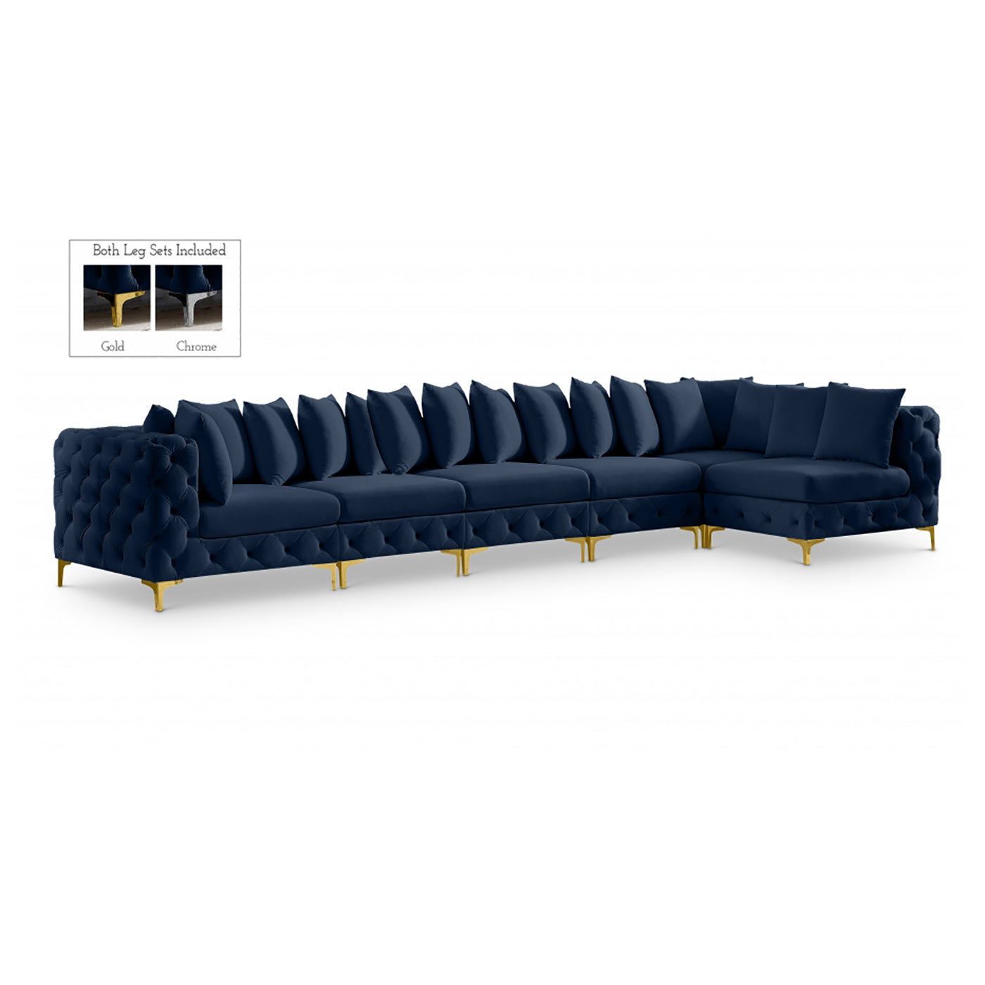 Tremblay Velvet Modular Sectional