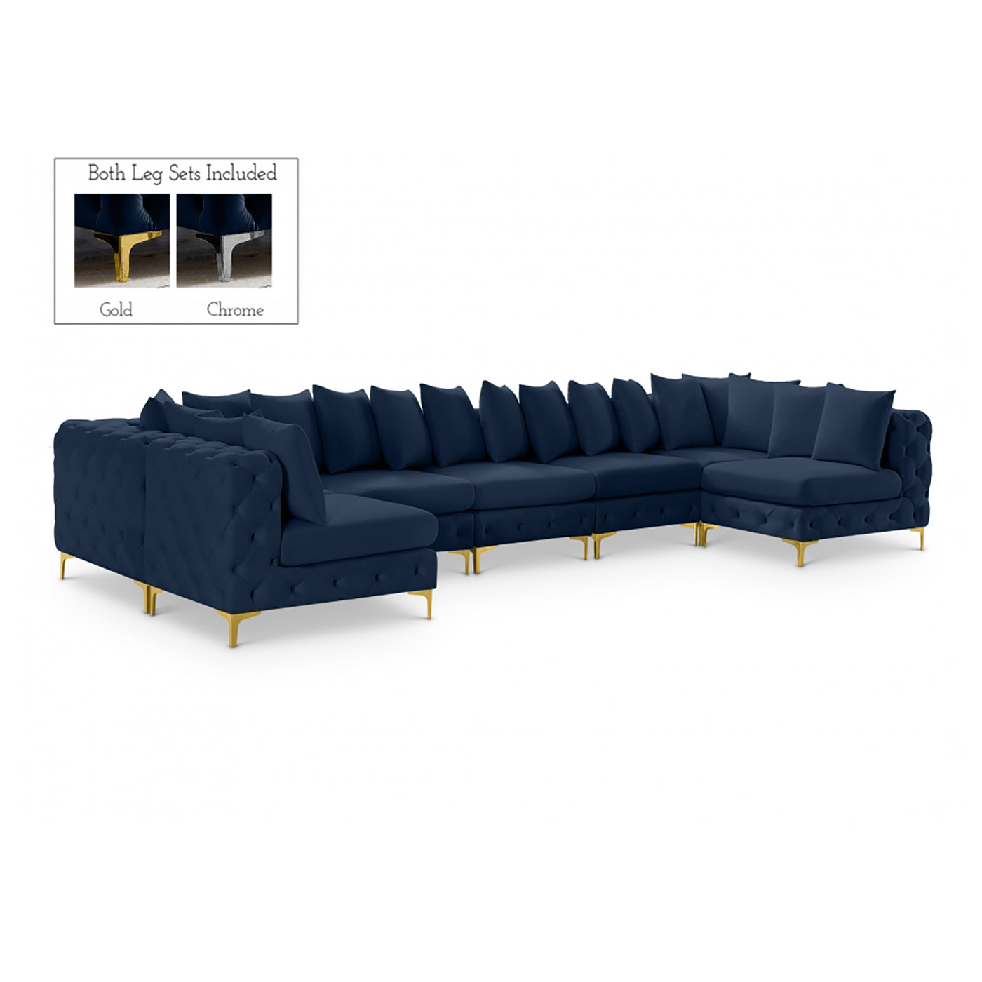 Tremblay Velvet Modular Sectional