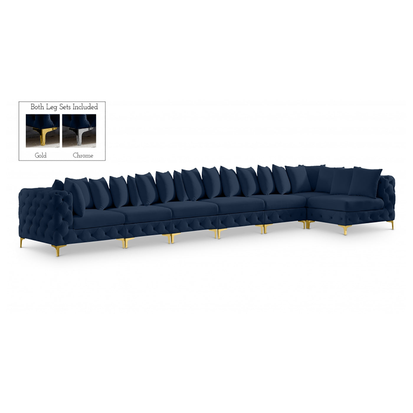 Tremblay Velvet Modular Sectional