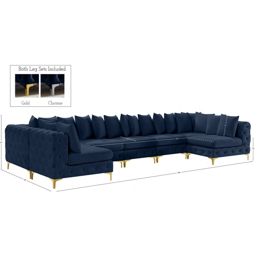 Tremblay Velvet Modular Sectional