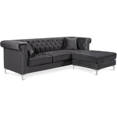 Damian Velvet Reversible Sectional