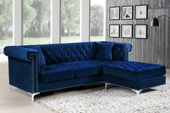 Damian Velvet Reversible Sectional