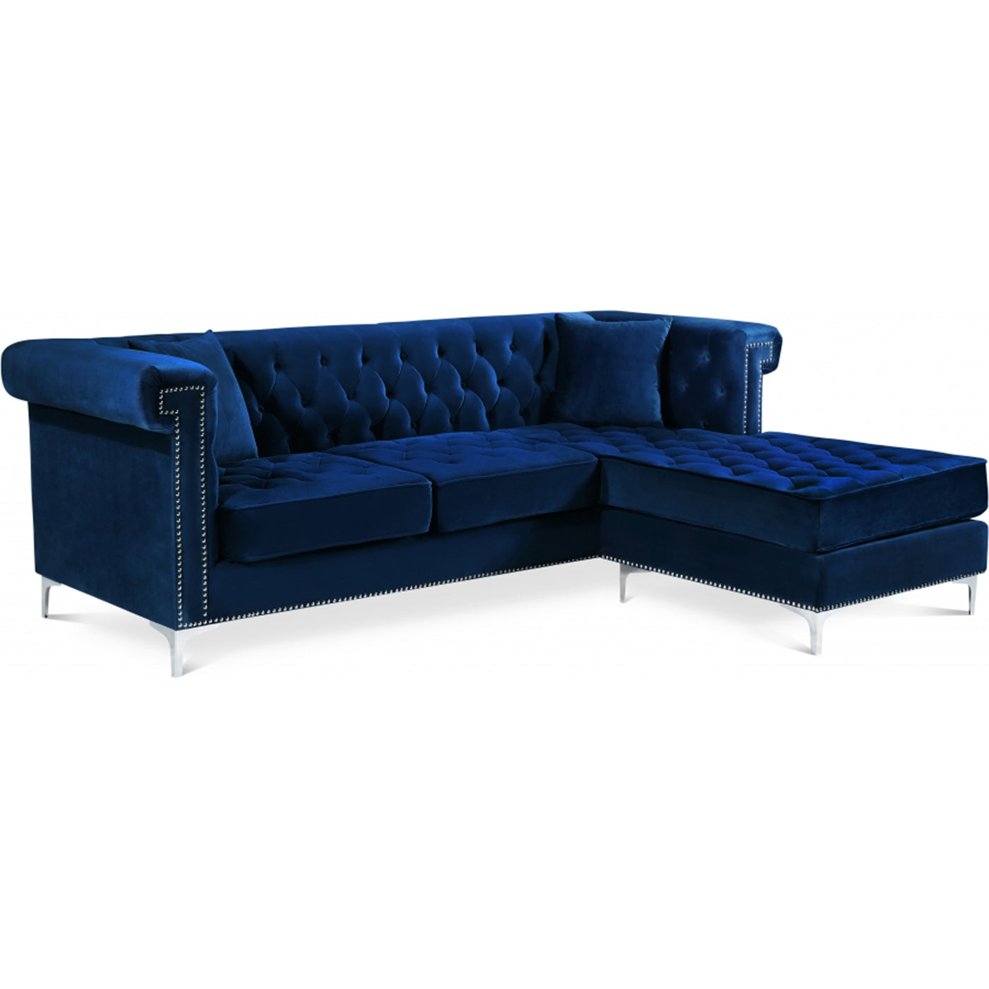 Damian Velvet Reversible Sectional