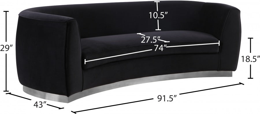 Julian Velvet Sofa