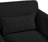 Stylus Contemporary Boucle Fabric Chair with Curved Arms and Thick Cushions for Ultimate Comfort