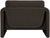Stylus Contemporary Boucle Fabric Chair with Curved Arms and Thick Cushions for Ultimate Comfort