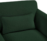 Stylus Contemporary Boucle Fabric Chair with Curved Arms and Thick Cushions for Ultimate Comfort
