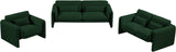 Stylus Loveseat - Contemporary Boucle Fabric Seating with Curved Arms for Ultimate Comfort and Style