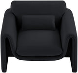 Sloan Velvet Accent Chair - Elegant Contemporary Design with Soft Cushions for Ultimate Comfort