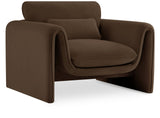 Sloan Velvet Accent Chair - Elegant Contemporary Design with Soft Cushions for Ultimate Comfort