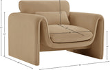 Sloan Velvet Accent Chair - Elegant Contemporary Design with Soft Cushions for Ultimate Comfort