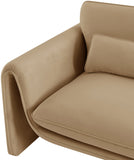 Sloan Velvet Accent Chair - Elegant Contemporary Design with Soft Cushions for Ultimate Comfort