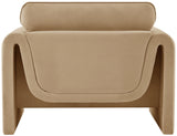 Sloan Velvet Accent Chair - Elegant Contemporary Design with Soft Cushions for Ultimate Comfort