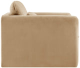 Sloan Velvet Accent Chair - Elegant Contemporary Design with Soft Cushions for Ultimate Comfort