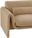 Sloan Velvet Accent Chair - Elegant Contemporary Design with Soft Cushions for Ultimate Comfort