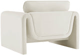 Sloan Velvet Accent Chair - Elegant Contemporary Design with Soft Cushions for Ultimate Comfort