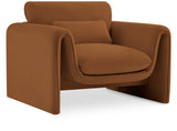 Sloan Velvet Accent Chair - Elegant Contemporary Design with Soft Cushions for Ultimate Comfort