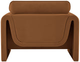 Sloan Velvet Accent Chair - Elegant Contemporary Design with Soft Cushions for Ultimate Comfort