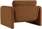 Sloan Velvet Accent Chair - Elegant Contemporary Design with Soft Cushions for Ultimate Comfort