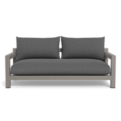 Pacific Aluminum 2 Seat Sofa (Aluminum Taupe / Panama Grafito / Batyline White)