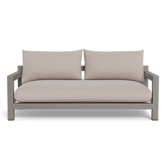 Pacific Aluminum 2 Seat Sofa (Aluminum Taupe / Panama Grafito / Batyline White)