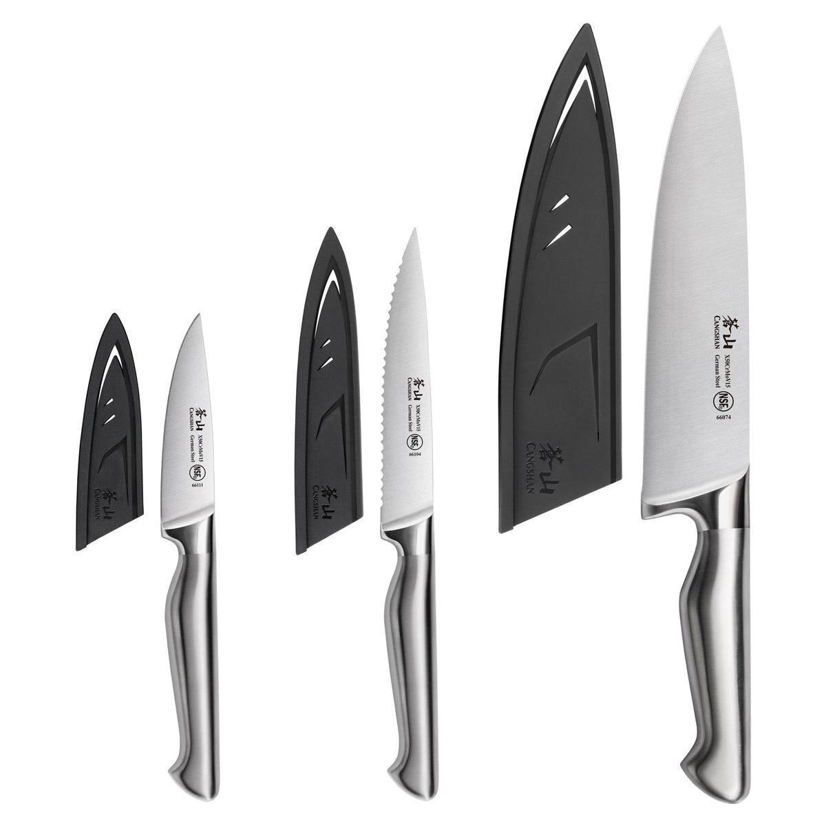 Sanford Series 3-Piece Knife Starter Set with Sheaths, Forged German Steel, 1027174