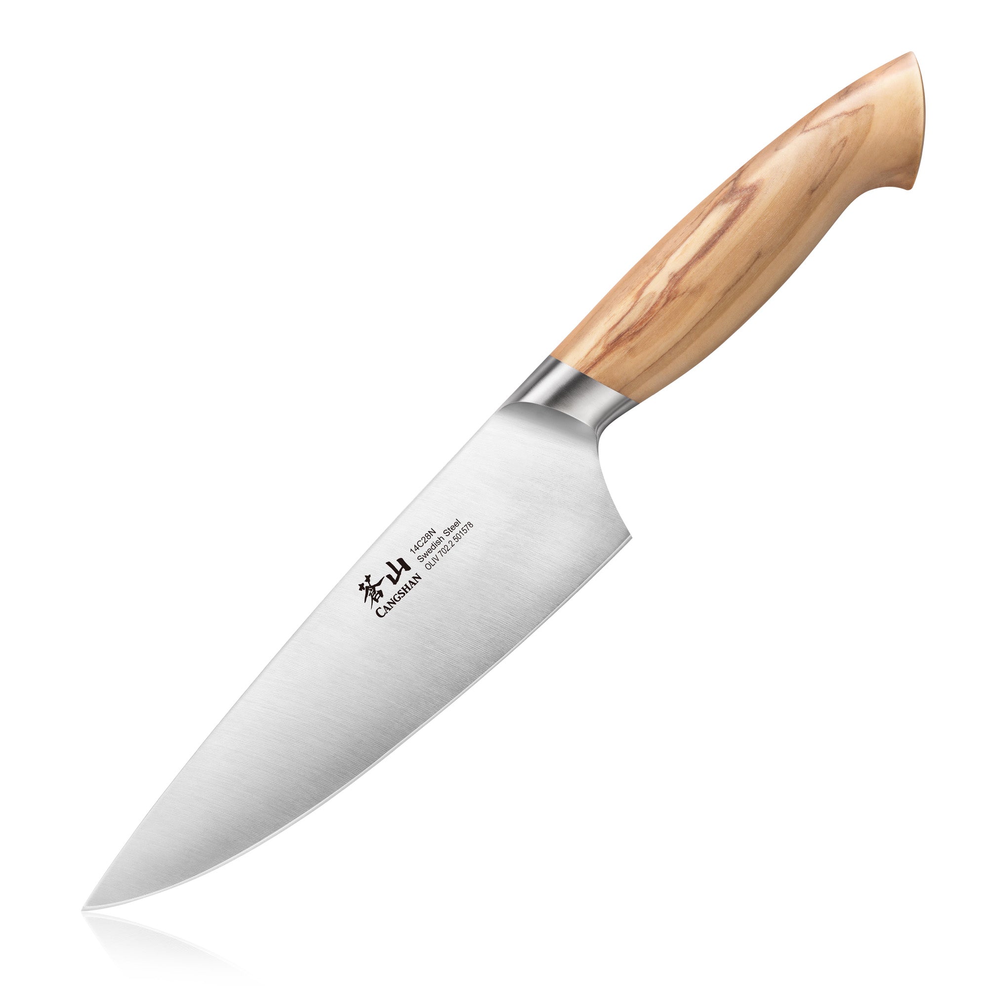 OLIV Series 6-Inch Chef's Knife, Forged Swedish 14C28N Steel, 501578