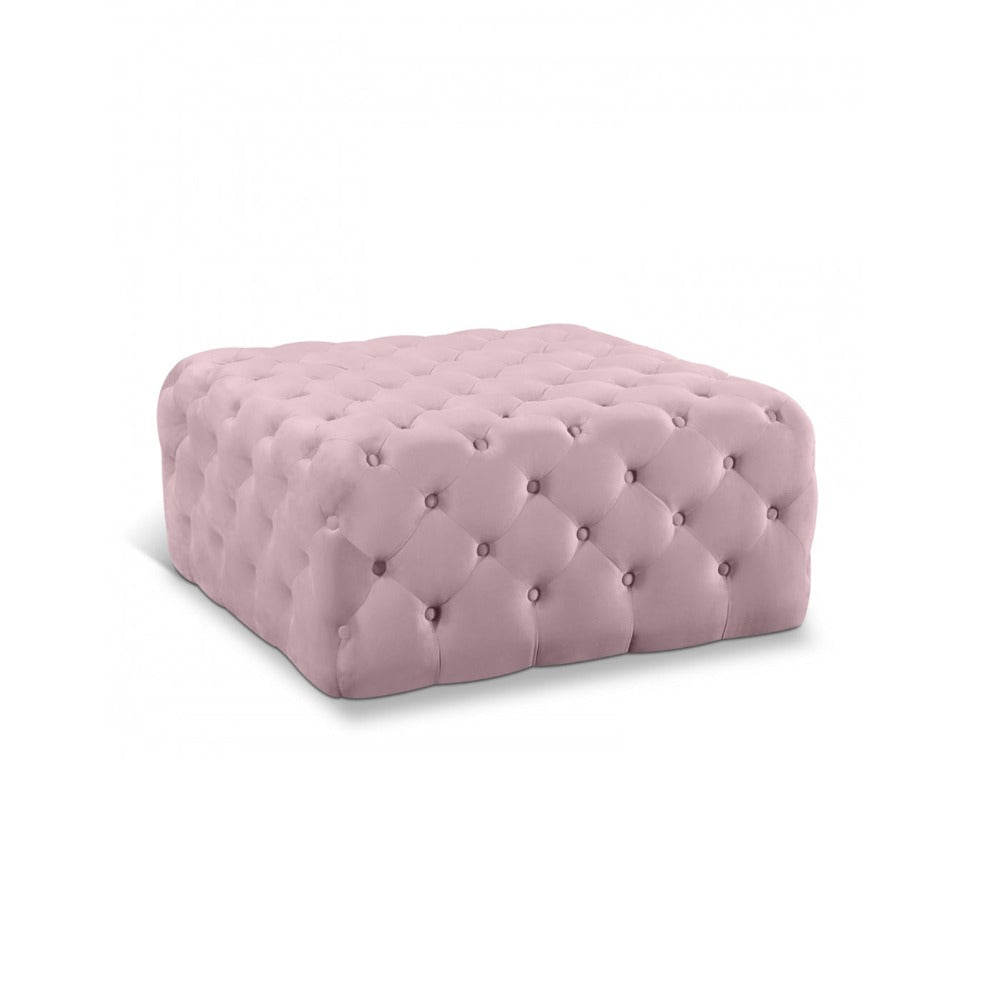 Ariel Velvet Ottoman | Bench