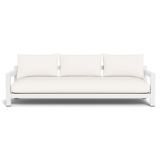 Pacific Aluminum 3 Seat Sofa (Aluminum White / Panama Blanco / Batyline White)