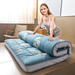MAXYOYO Padded Japanese Floor Mattress,  Floral Printed Futon Mattress Folding Sleeping Pad