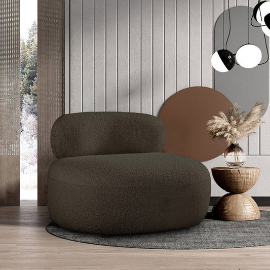 Venti Boucle Fabric Living Room Chair 