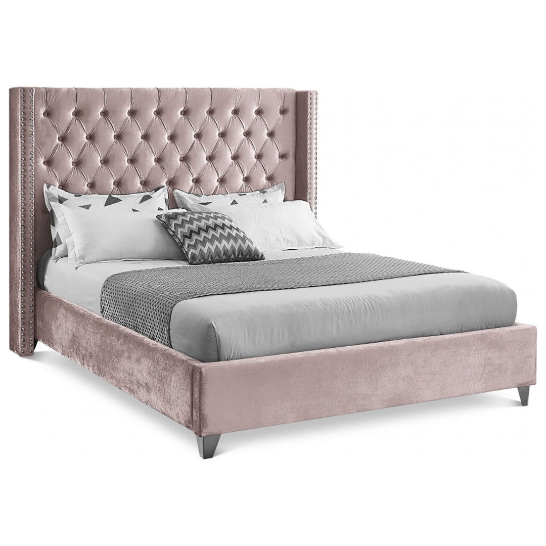 Aiden Velvet Queen Bed