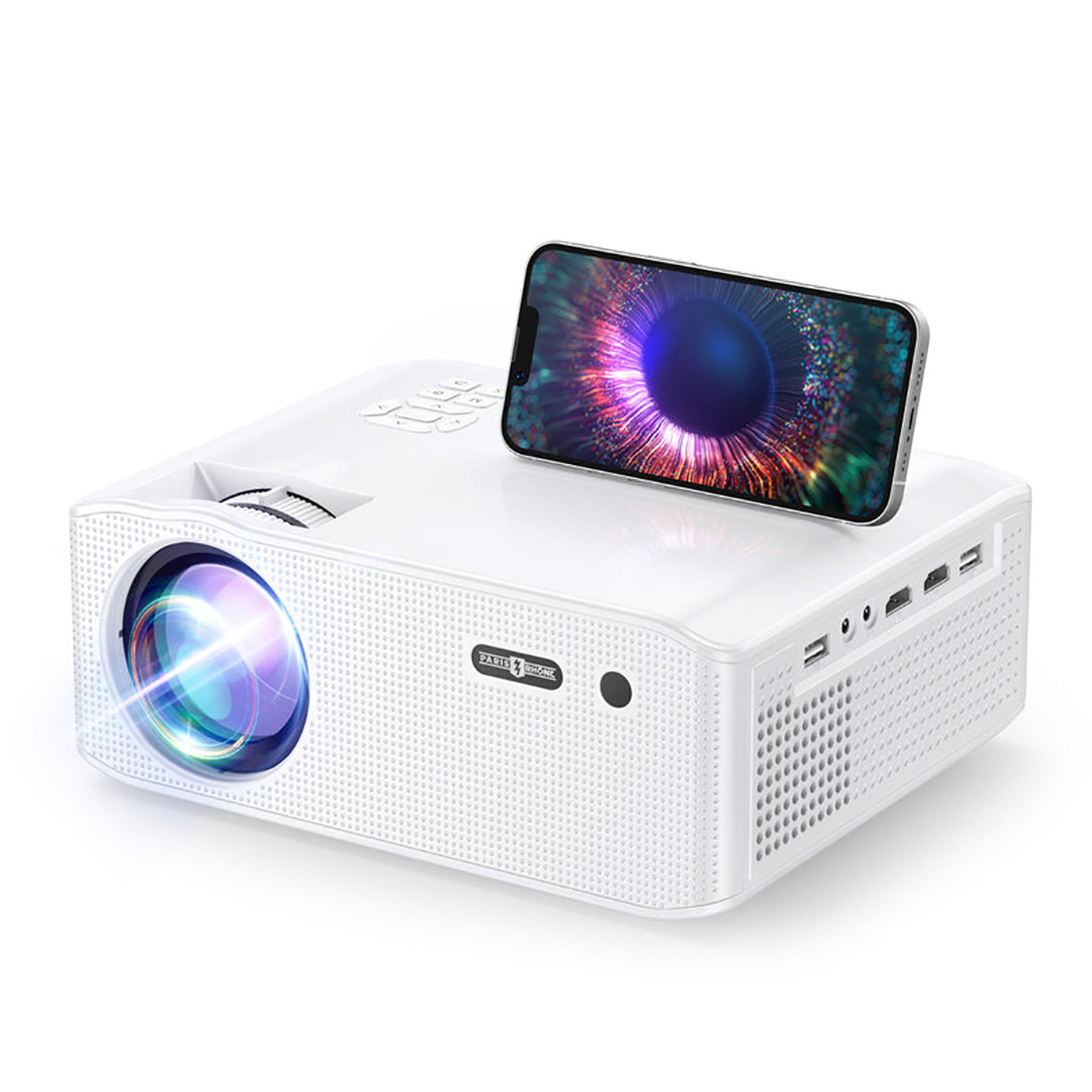 Paris Rhône 1080P WiFi Projector SP001, Portable Outdoor HD Projector