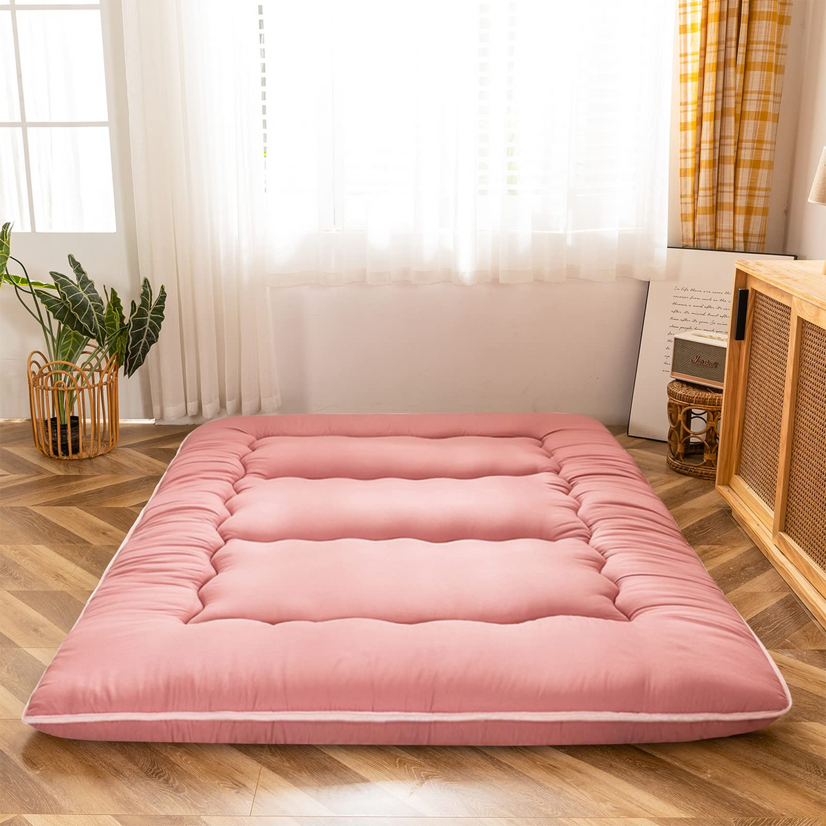 MAXYOYO Multifunctional Futon Mattress, Pink