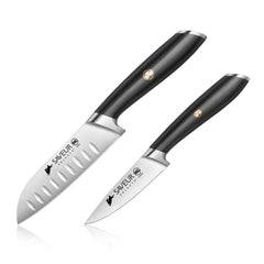 Saveur Selects 2-Piece Santoku and Paring Knife Set, Forged German Steel, 1026276