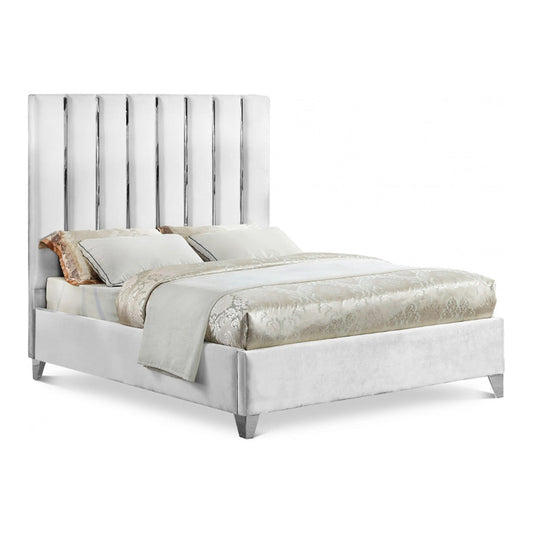 Enzo Velvet Queen Bed